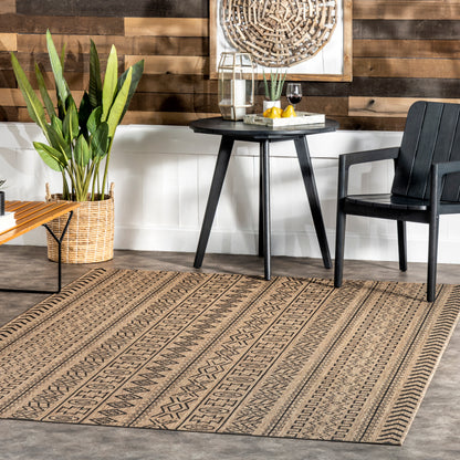 Nuloom Jamie Owdn30B Brown Area Rug