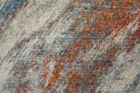 Feizy Edgemont Edg39Imf Ivory/Orange/Blue Area Rug