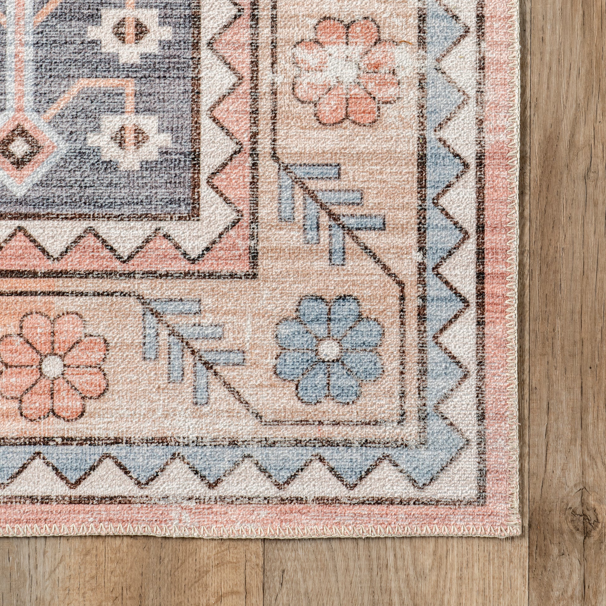 Nuloom Catreena Transitional Floral Birv98A Pink Area Rug