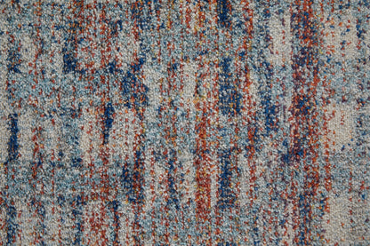 Feizy Edgemont Edg39Iuf Blue/Ivory/Orange Area Rug