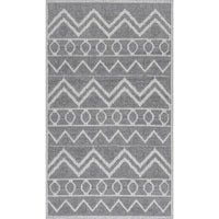 Nuloom Easton Textured Tribal Psko07A Gray Area Rug