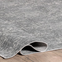 Nuloom Elspeth Casual Faded Bies01B Gray Area Rug