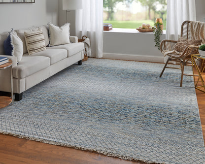 Feizy Branson Brn69Bqf Blue/Ivory/Brown Area Rug