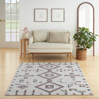 Nourison Machine Washable Series 1 X Nicole Curtis Sr108 Ivory/Multi Area Rug