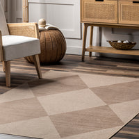 Nuloom Simple Diamond Easy Biwl19A Natural Area Rug