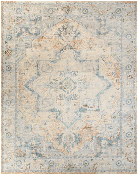 Nourison Astra Machine Washable Asw12 Beige Blue Area Rug