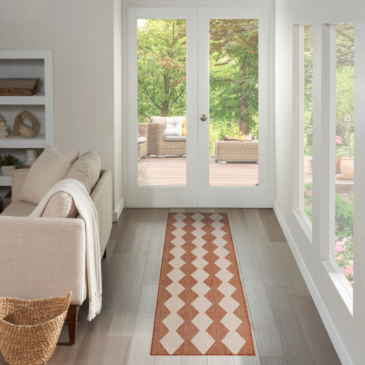 Nourison Positano POS04 Machine Made Terrain Rug