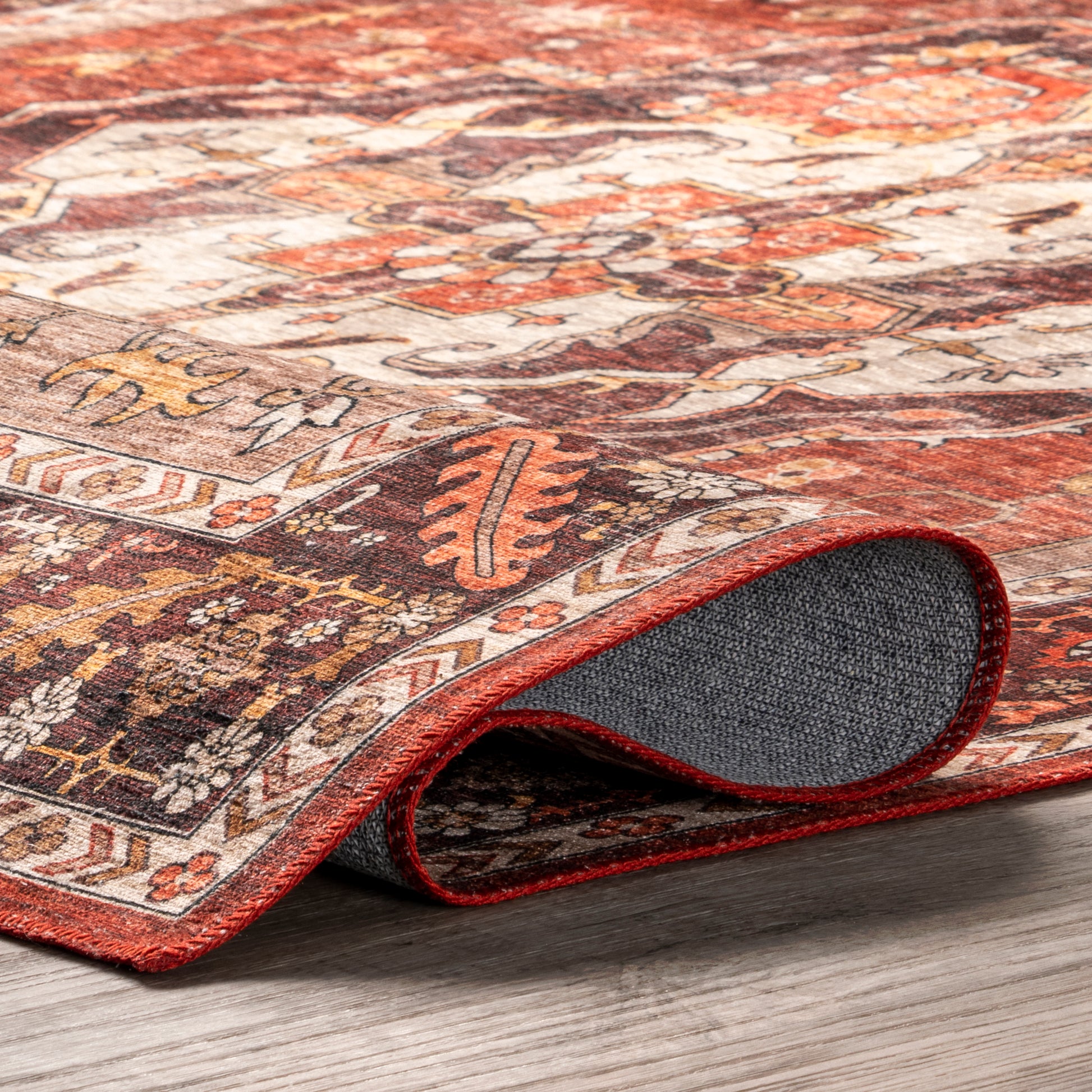 Nuloom Hera Medallion Hjth01A Red Area Rug