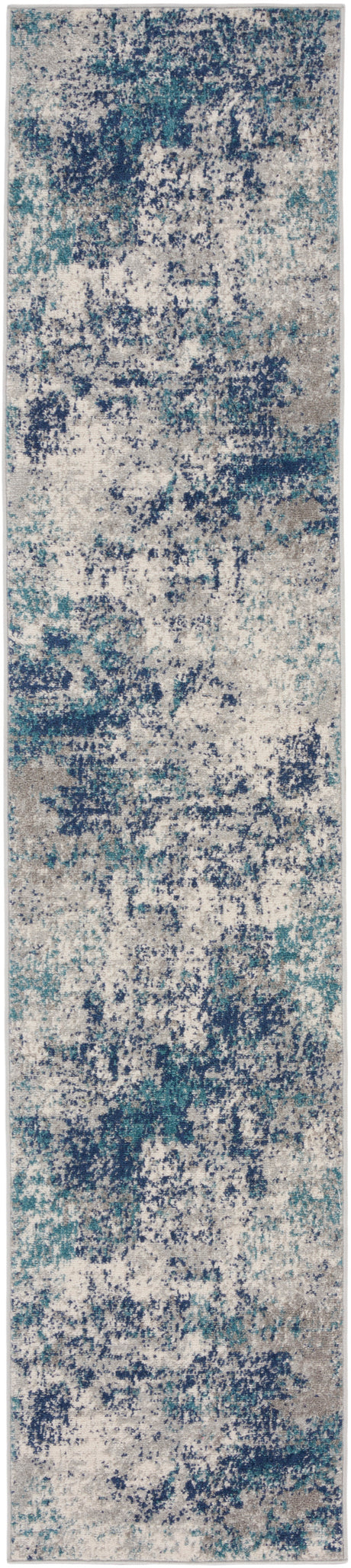 Nourison Passion Psn36 Ivory Teal Rug.