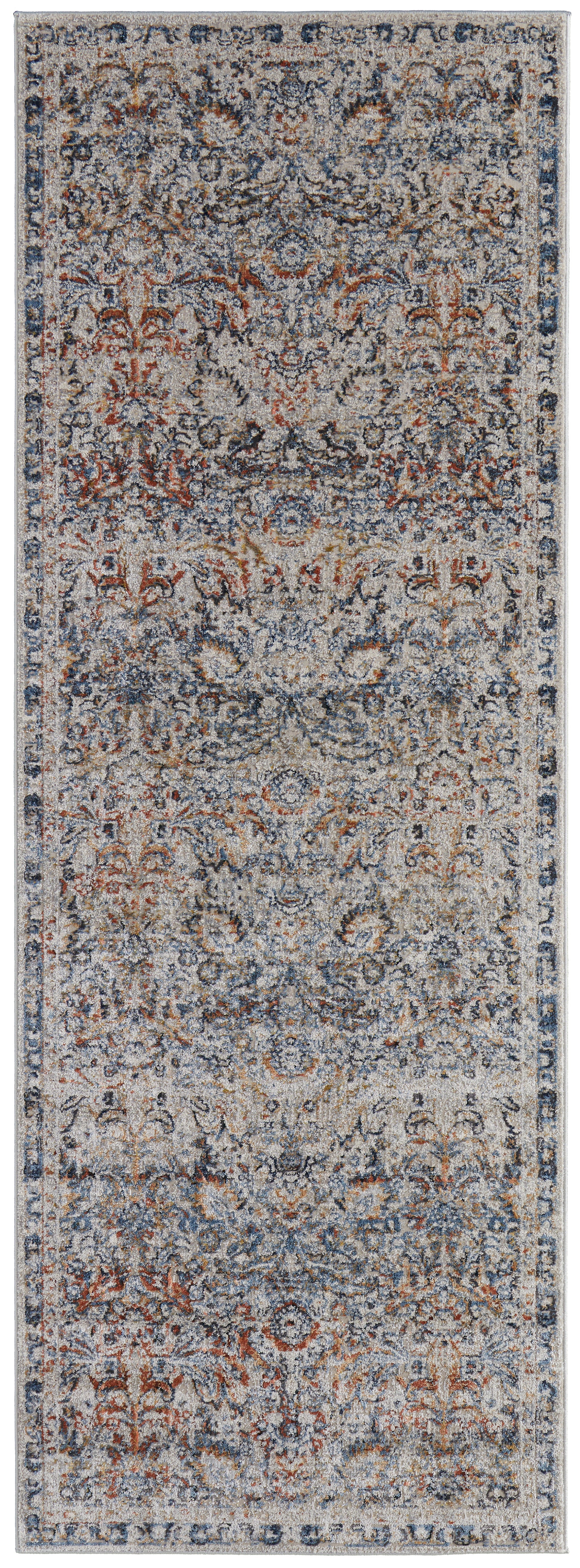 Feizy Kaia Kai39Gnf Tan/Blue/Orange Area Rug