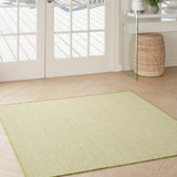 Nourison Courtyard Cou01 Ivory Green Rugs