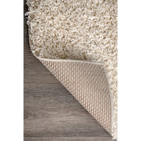 Nuloom Gwenyth Solid Shag Ozus02B Beige Area Rug