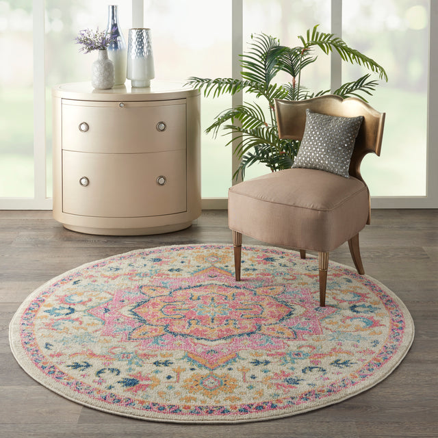 Nourison Passion Psn25 Ivory/Pink Rugs