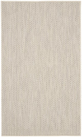 Nourison Courtyard COU01 Machine Made Ivory, Silver Rug