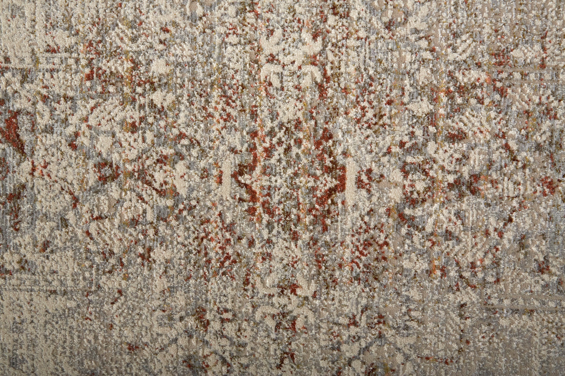 Feizy Kaia Kai39Gkf Tan/Ivory/Orange Area Rug