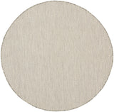 Nourison Courtyard COU01 Machine Made Ivory, Silver Rug