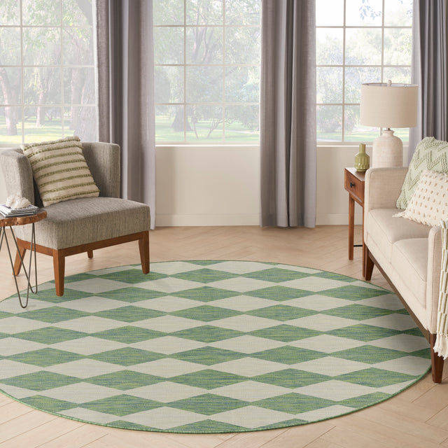 Nourison Positano Pos04 Blue Green Rug