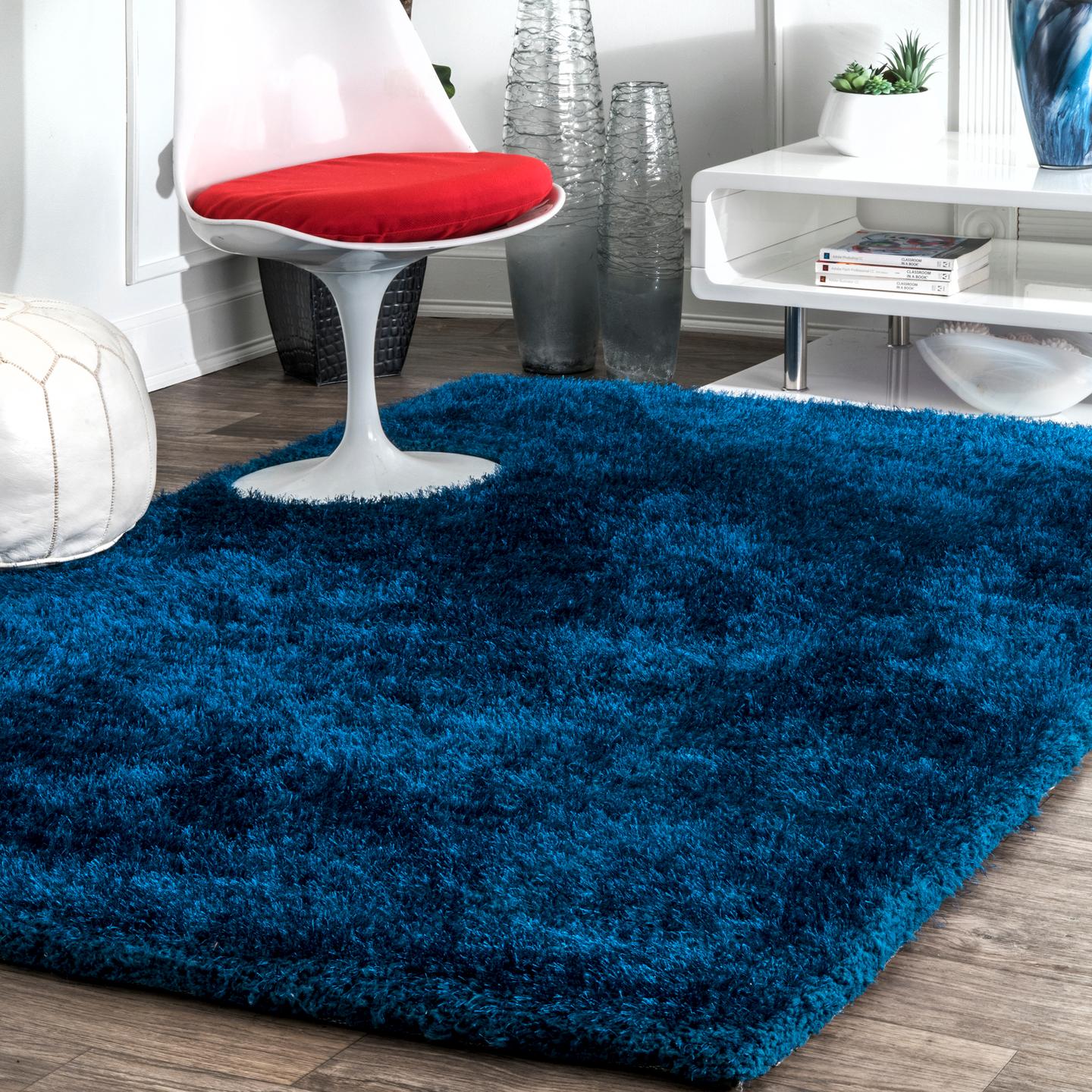 Nuloom Hand Tufted Maginifique Wicl1E Teal Area Rug