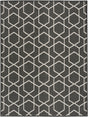 Nourison Horizon Indoor/Outdoor HOZ01 Black Contemporary Area Rugs