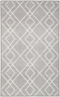 Nourison Modern Lines Mol01 Silver Area Rug