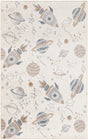 Nourison Astra Machine Washable ASW18 Machine Made Ivory, Multicolor Rug
