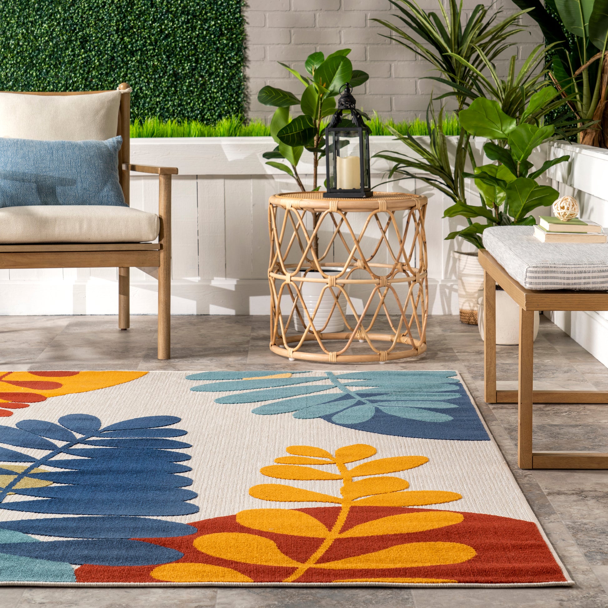 Nuloom Julissa Colorful Floral Mlcl30A Multicolor Area Rug