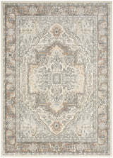 Nourison Quarry QUA18 Machine Made Ivory, Grey, Taupe Rug