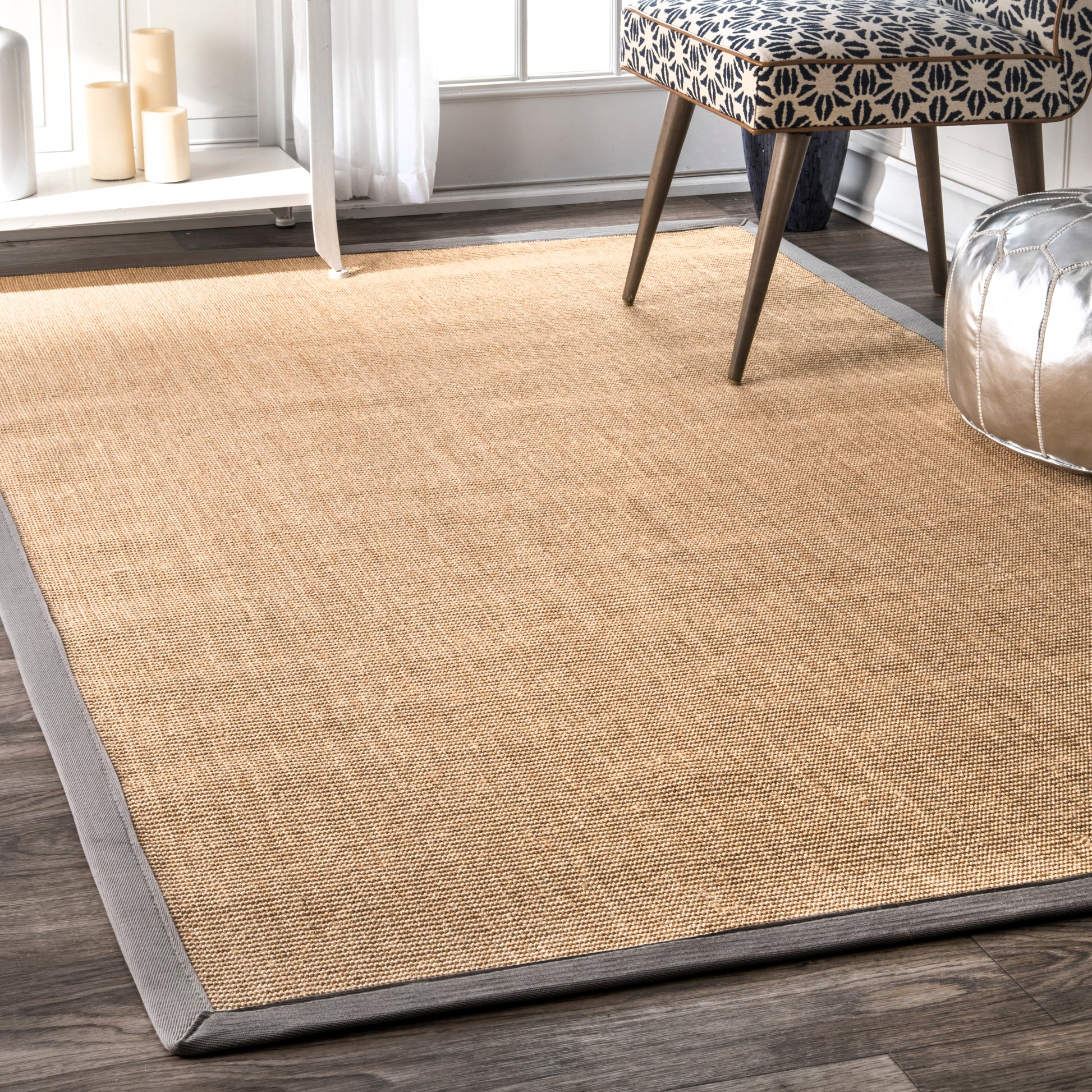 Nuloom Orsay Sisal Zhss01I Light Gray Area Rug