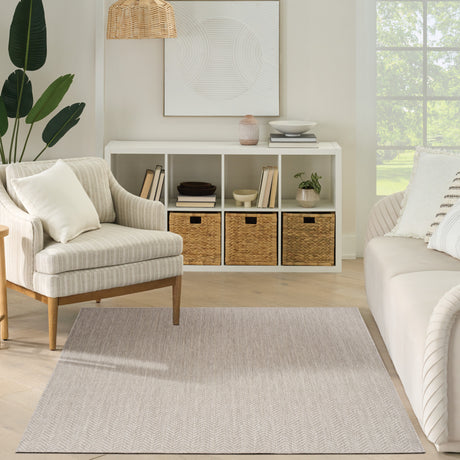 Nourison Horizon Indoor/Outdoor HOZ02 Grey Contemporary Area Rugs