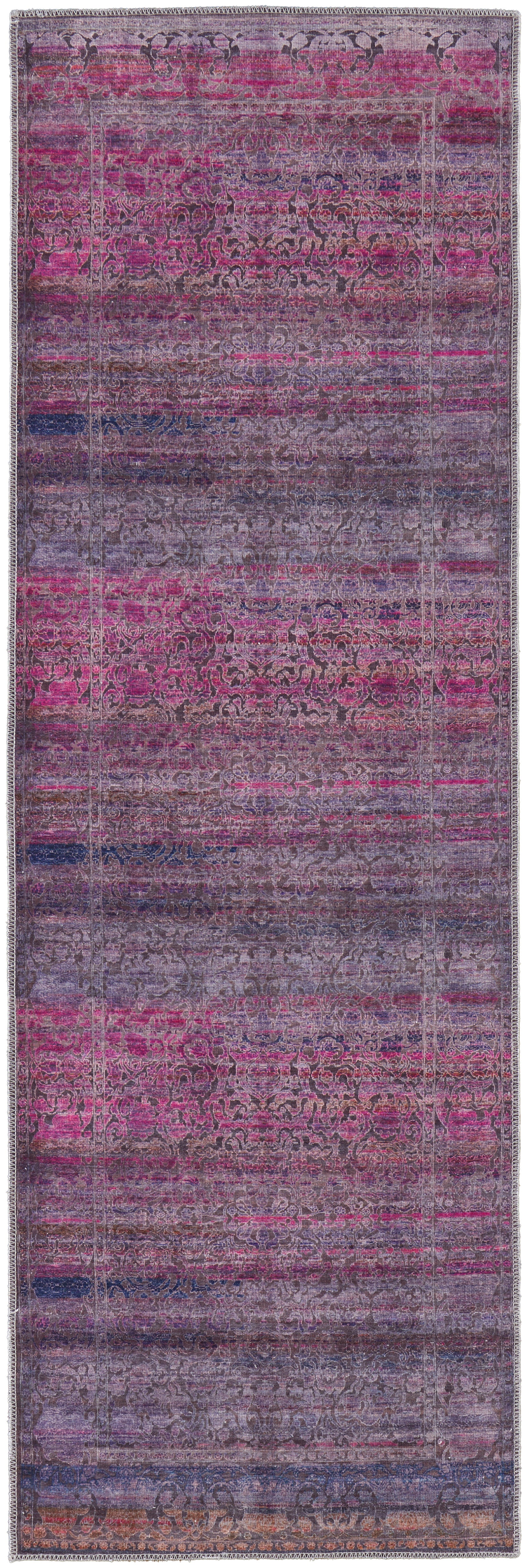 Feizy Voss Vos39H5F Pink/Purple Area Rug