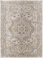 Surya Zidane Zdn-2301 Gray, White, Dark Brown, Black, Medium Brown, Light Beige Rug.