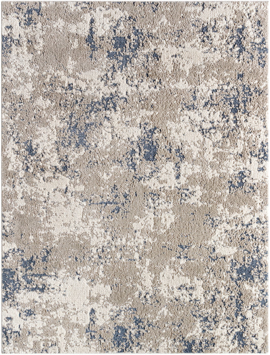 Surya Zidane Zdn-2304 Gray, Dark Brown, Black, White, Light Beige Area Rug