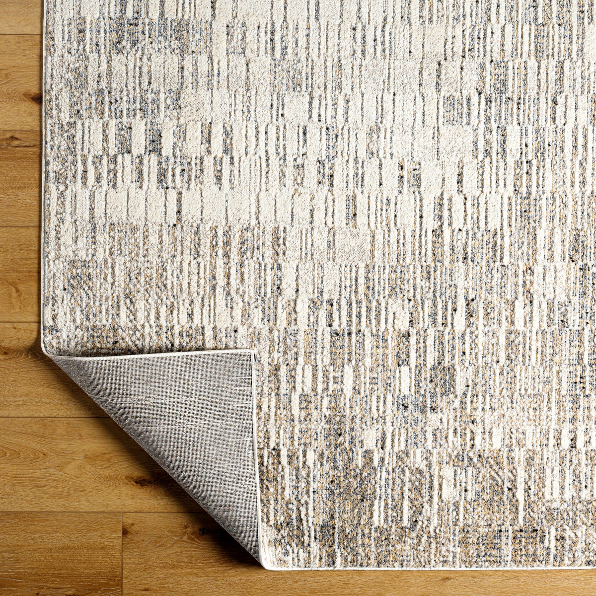 Surya Zidane Zdn-2306 Light Beige, Gray, White, Medium Brown, Black Rug.