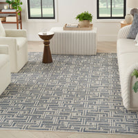 Nourison Serenity Home Srh04 Blue Ivory Area Rug