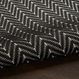 Nourison Horizon Indoor/Outdoor HOZ02 Black Contemporary Area Rugs