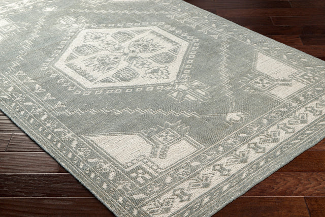 Surya Zahra Zha-2306 Dusty Sage, Medium Gray, Light Gray, Light Beige Rug.