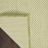 Nourison Courtyard Cou01 Ivory Green Rugs