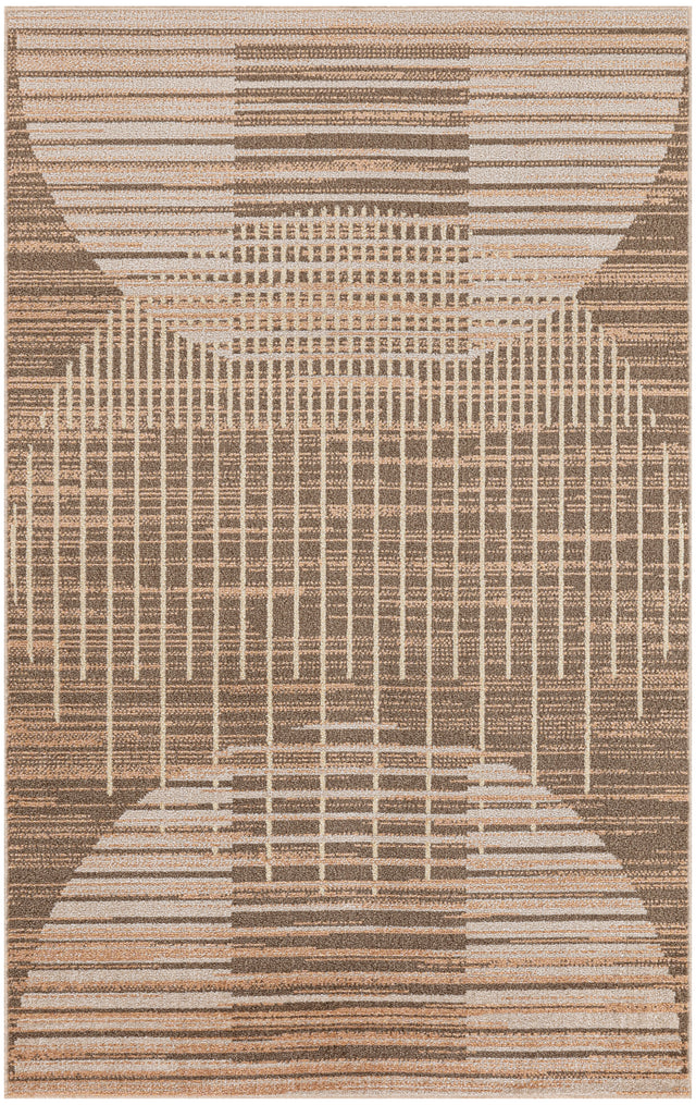 Nourison Astra Machine Washable ASW03 Machine Made Latte Rug