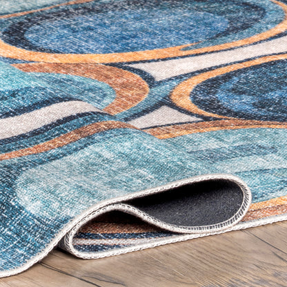 Nuloom Avie Bubbles Rznb07A Blue Area Rug