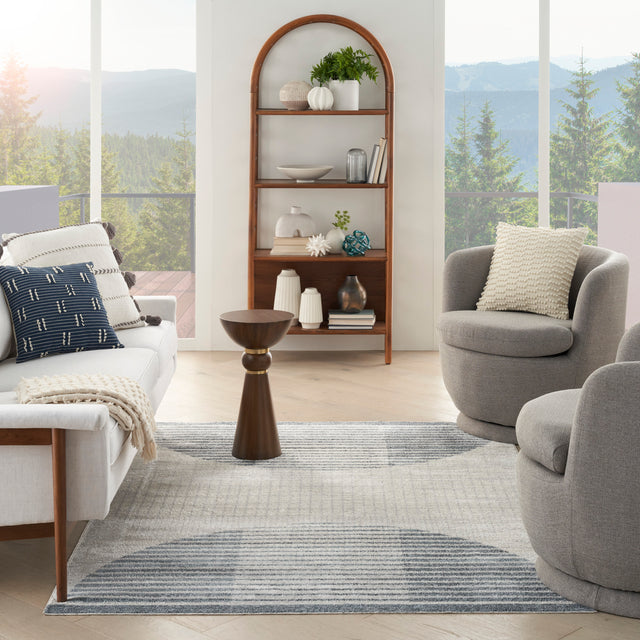 Nourison Astra ASW03 Ivory Blue Rugs