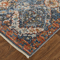 Feizy Kaia Kai39Hrf Blue/Orange/Ivory Area Rug