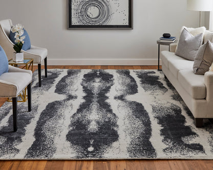 Feizy Coda Cod8930F Black/White Area Rug