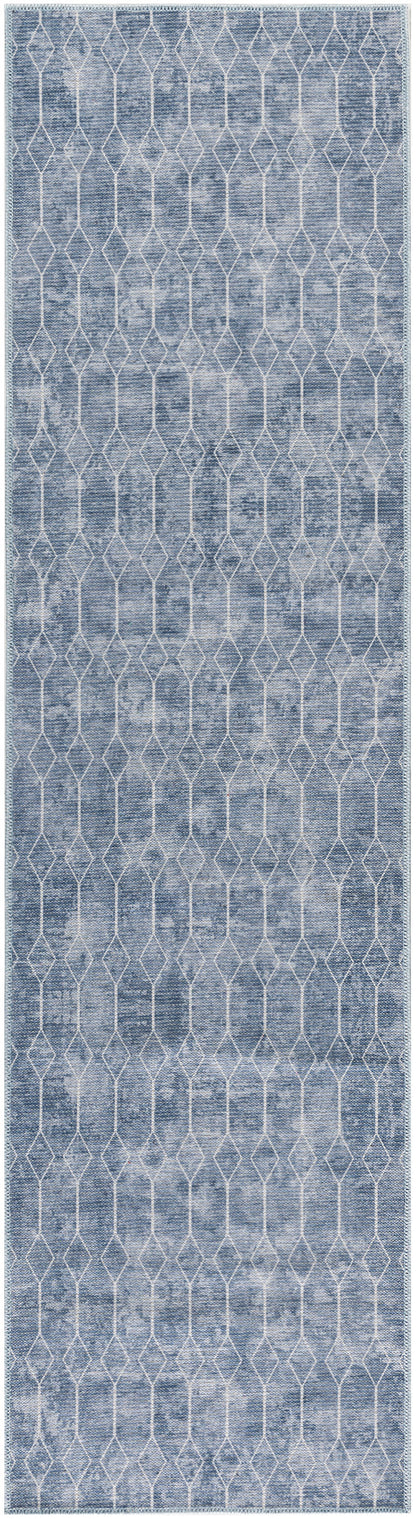 Nourison Machine Washable Series 1 X Nicole Curtis Sr107 Blue Area Rug