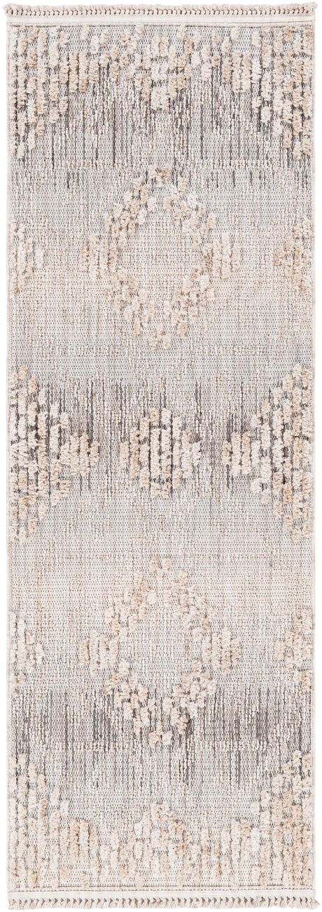 Surya Zaragoza Zrz-2303 Medium Gray, Light Slate, Charcoal, Light Beige, Light Gray Rug.