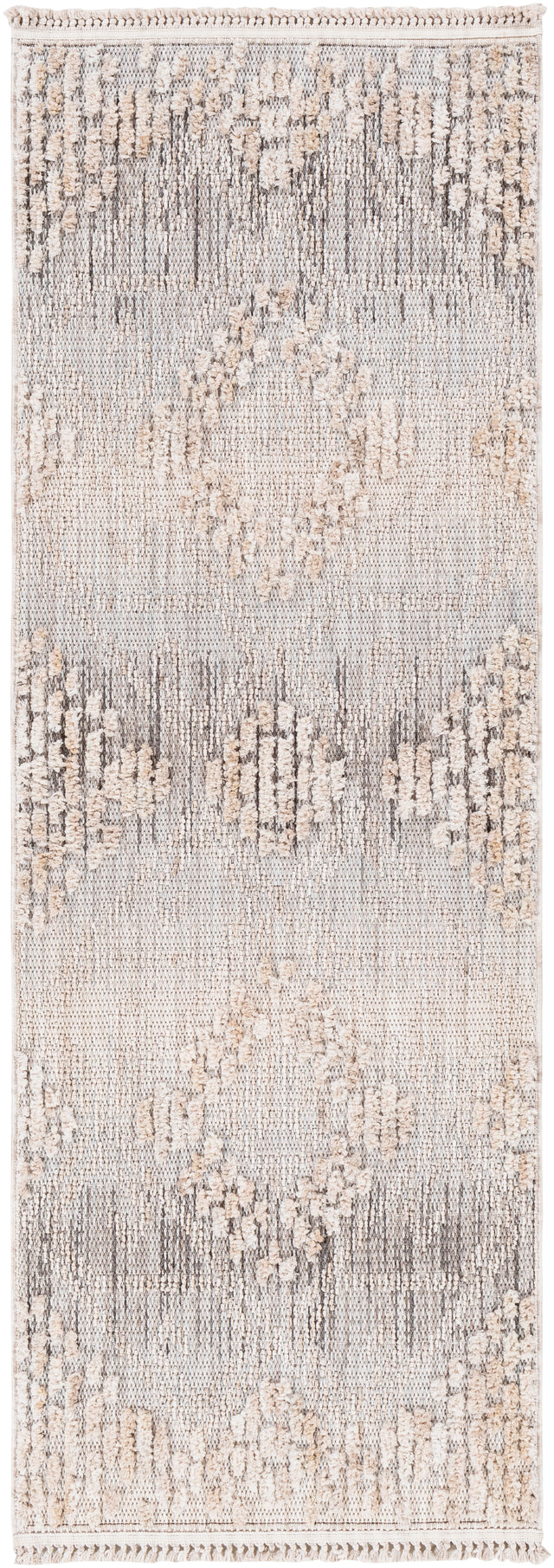 Surya Zaragoza Zrz-2303 Medium Gray, Light Slate, Charcoal, Light Beige, Light Gray Rug.