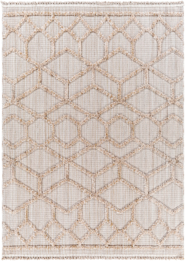 Surya Zaragoza Zrz-2309 Cream, Light Beige, Light Gray Rug.