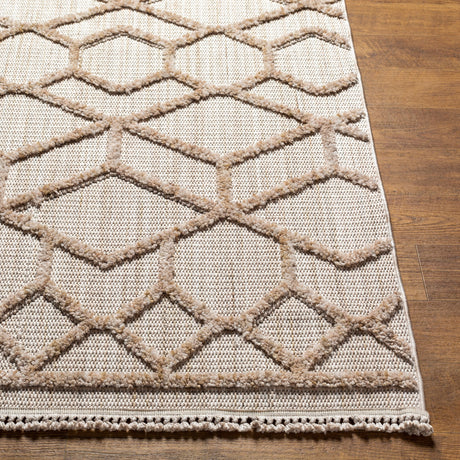 Surya Zaragoza Zrz-2309 Cream, Light Beige, Light Gray Rug.