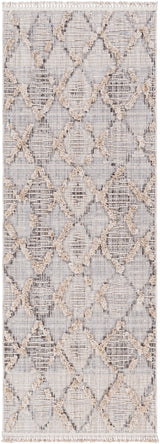 Surya Zaragoza Zrz-2311 Medium Gray, Light Beige, Cream, Charcoal, Light Gray Rug.