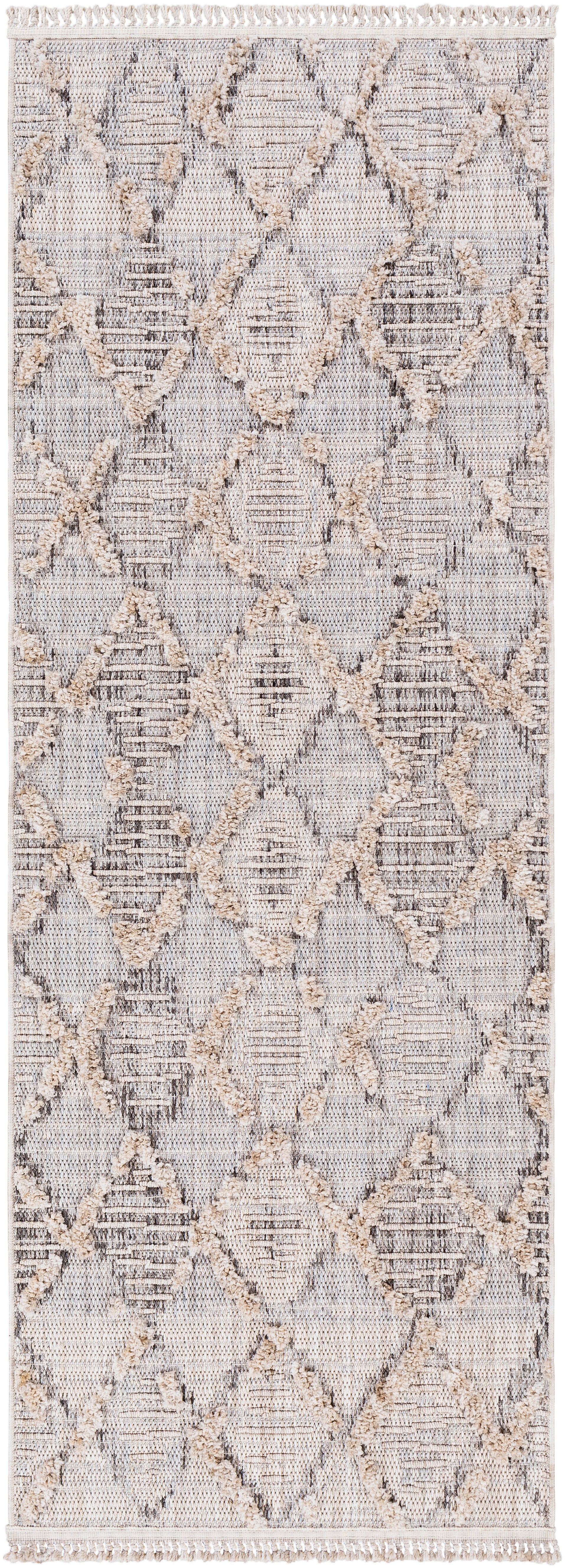 Surya Zaragoza Zrz-2311 Medium Gray, Light Beige, Cream, Charcoal, Light Gray Area Rug