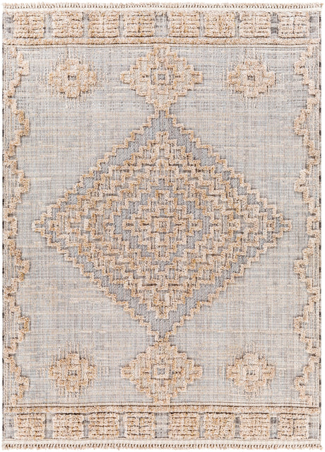 Surya Zaragoza Zrz-2312 Light Beige, Light Slate, Cream, Charcoal, Light Gray Rug.